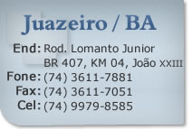 Juazeiro / BA -  BR 407 - Rod. Lomanto Júnior - Bairro João XXIII 